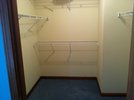 First floor master bedroom walk-in closet